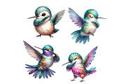 Cute Dabbing Hummingbird Sublimation, an Illustration by Designworld (Thumbnail 4 of 5)