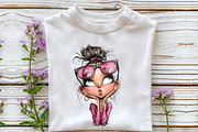 Funny Summer Beach Girl Clipart, an Illustration by OK Design (Thumbnail 4 of 6)