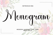 Monogram | Script Font, a Handwritten Font by Scratchones (Thumbnail 1 of 8)