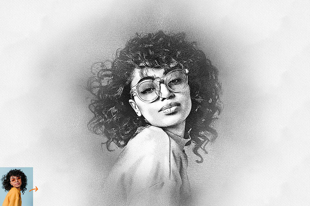 Realistic Pencil Drawing Action, an Action Add-On by MRI STUDIO (Photo 3 of 10)