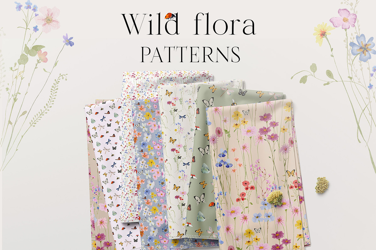 Watercolor Bright wildflowers set, a Decorative Illustration by Grace Noboa Illustrations (Photo 3 of 11)