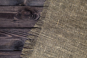 Rustic burlap on a wooden table, a Texture Graphic by Max Lashcheuski (Thumbnail 10 of 12)