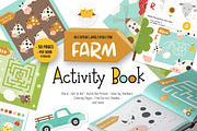 FARM - Activities for kids, an Animal Illustration by Nursery Art (Thumbnail 1 of 15)