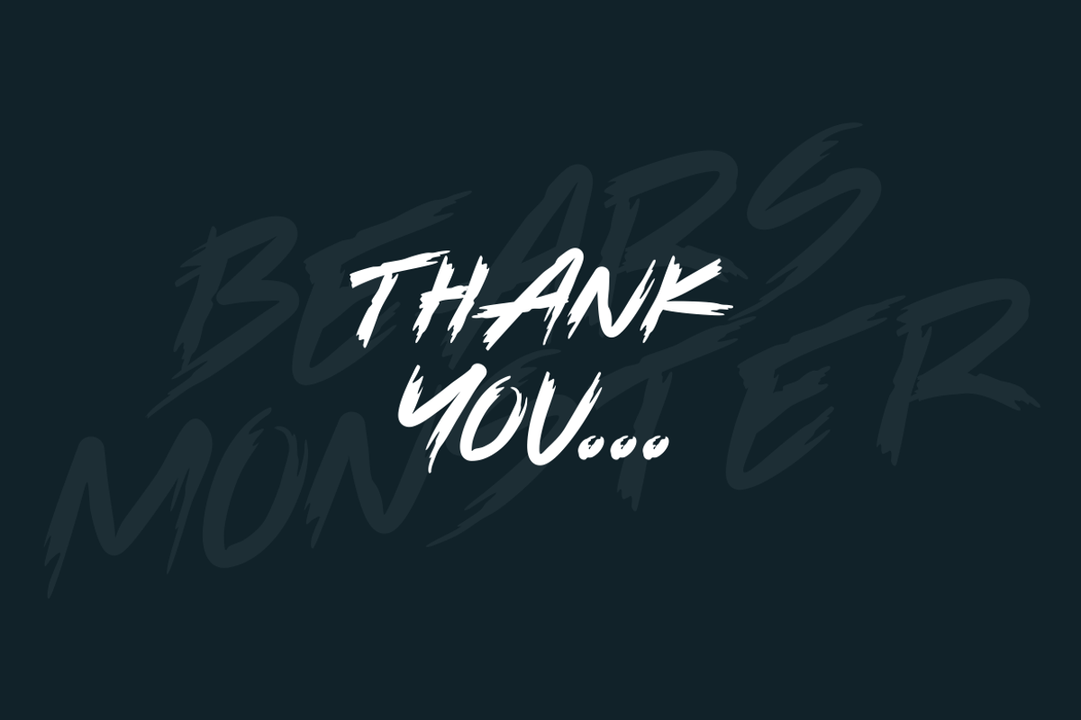 Bears Monster Font, a Blackletter Font by albert_kalingga (Photo 5 of 5)