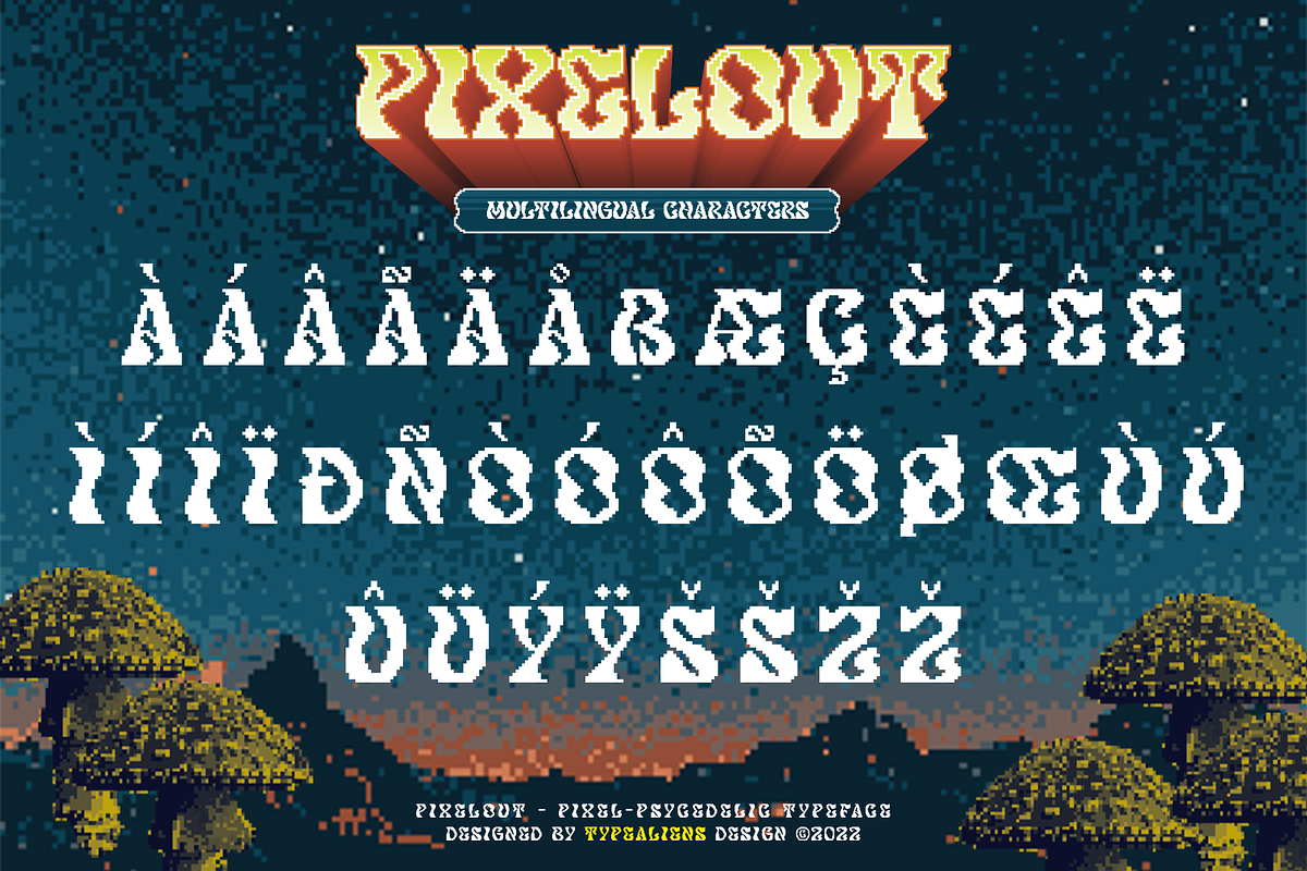 Pixelout, a Serif Font by ilhamtaro (Photo 10 of 10)
