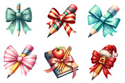 Pencil & Bow Coquette Style Watercol, an Illustration by CreationArt (Thumbnail 4 of 5)