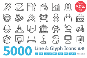 5000 iOS icons - PixelLove