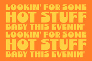 Beefy - A Funky 70s Font, a Sans Serif Font by The Type Fella (Thumbnail 6 of 6)