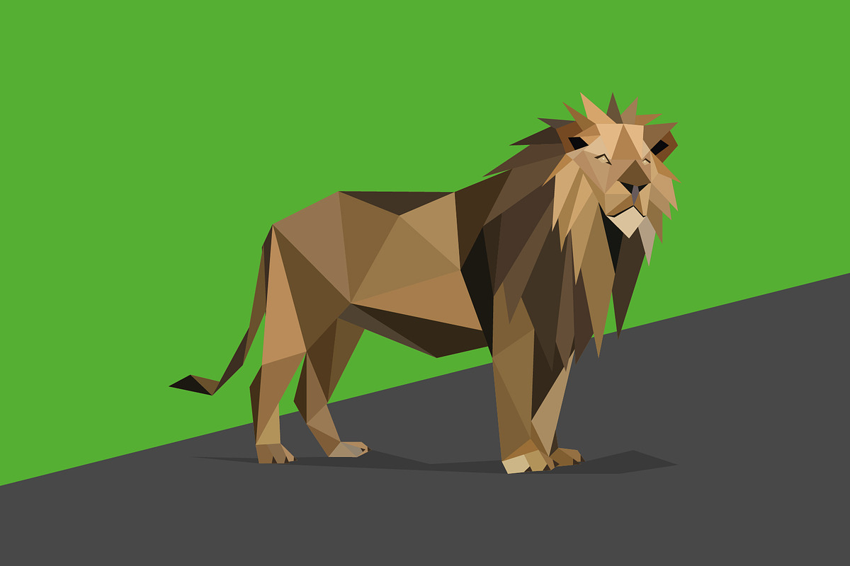 Wild animals in low poly style, an Animal Illustration by Volkan Aydemir (Photo 8 of 12)