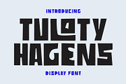 Tuloty Hagens Decorative Display Fon, a Sans Serif Font by Maulana Creative (Thumbnail 1 of 7)