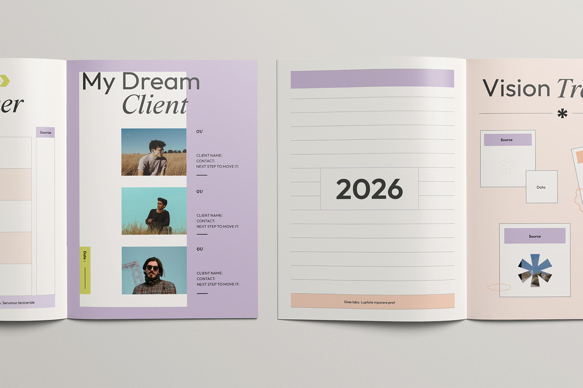 2026 | Planner & Journal, a Brochure Template by KreateTribe (Photo 3 of 8)