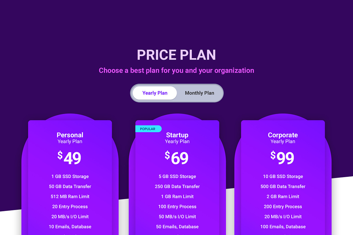 39 Mega Price Tables Bundle, an UI Kit Template by Smashing_Studio (Photo 25 of 40)