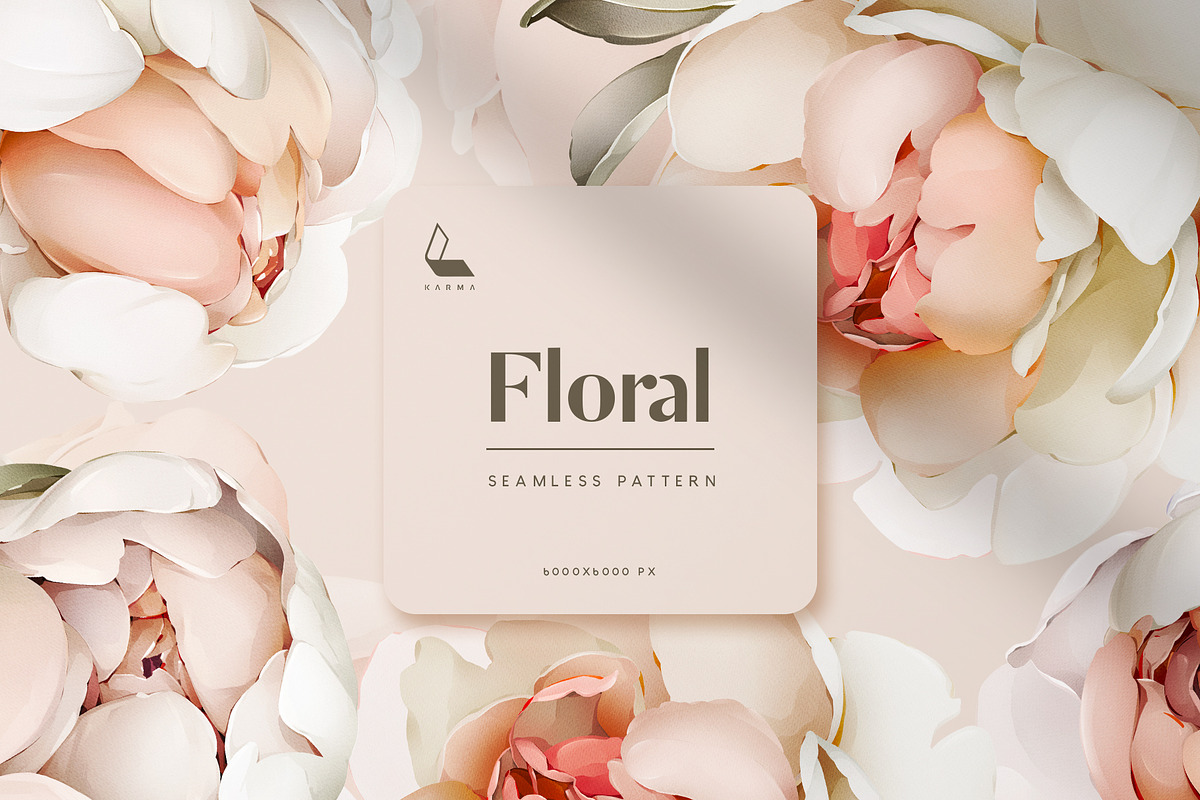 Floral | Seamless pattern, a Pattern Graphic by Karma (Photo 1 of 18)