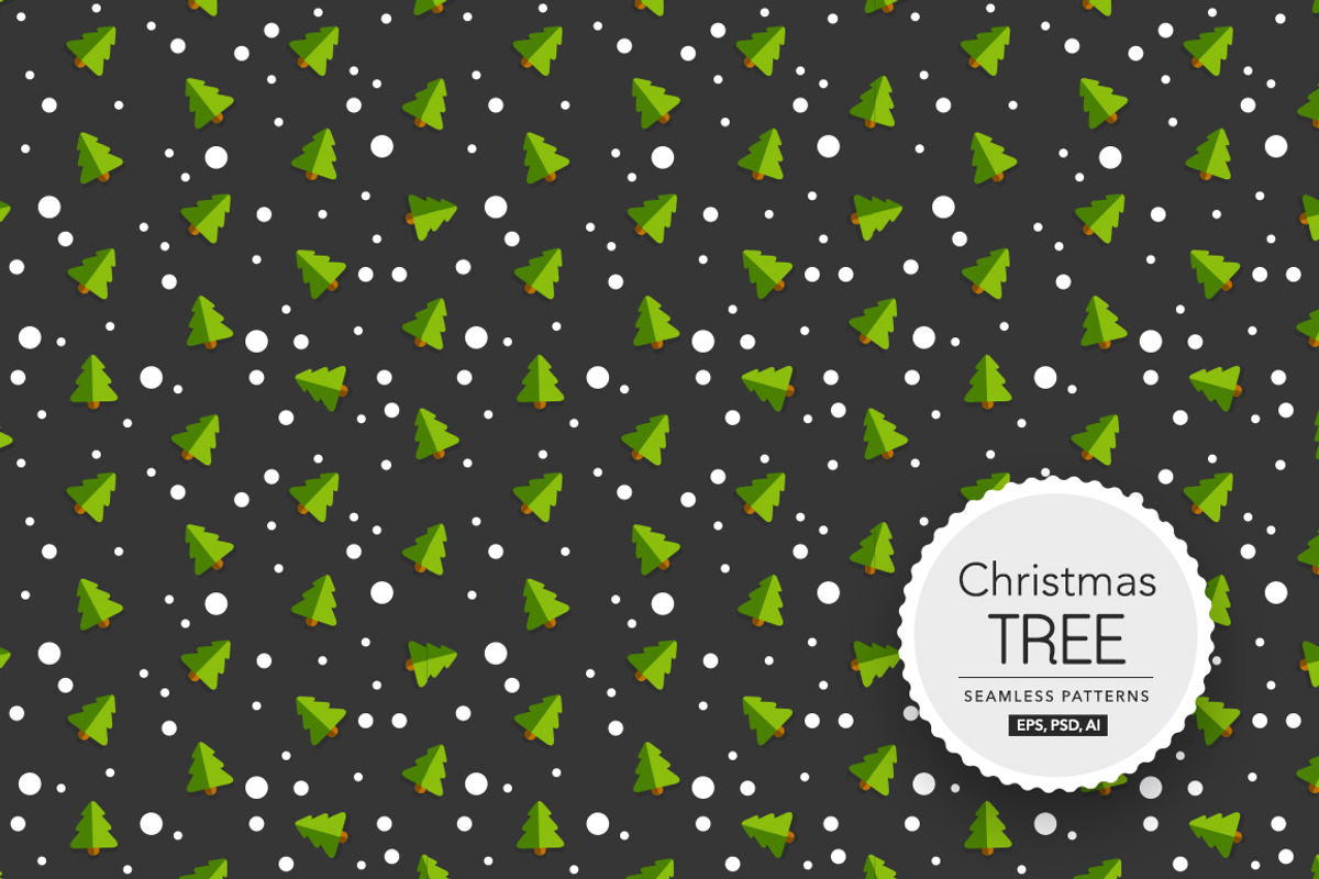 1 Christmas Tree Seamless Patterns, a Pattern Graphic by ToozDesign (Photo 6 of 15)