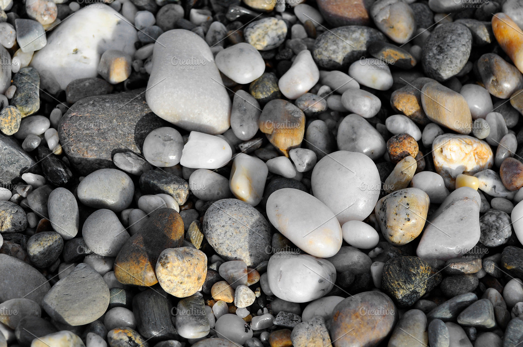 River or beach stones background, an Abstract Photo by Irantzu Arbaizagoitia