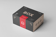 Carton Box Mock-up 135x105x60, a Product Mockup by Yogurt86 (Thumbnail 4 of 10)
