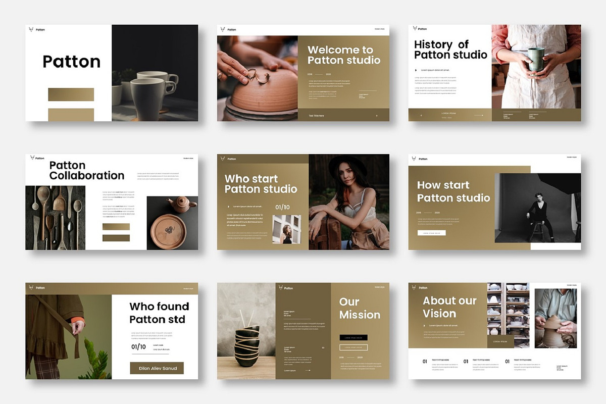 Patton - Business Google Slide, a Presentation Template by Dens Creative Studio (Photo 2 of 6)