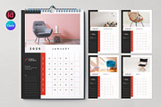 Canva Wall Calendar Layout 2026, a Stationery Template by Pixelpick (Thumbnail 1 of 3)