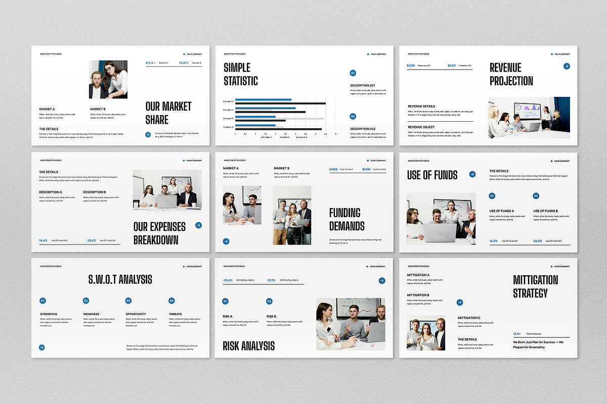 Investor Pitch Deck Google Slide, a Presentation Template by graphicook (Photo 2 of 4)