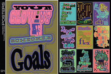 Success Mindset - 10 Posters v.1, a Graphic by 159room.studio