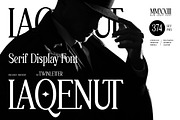 Laqenut - Serif Display Font, a Serif Font by twinstd (Thumbnail 1 of 10)