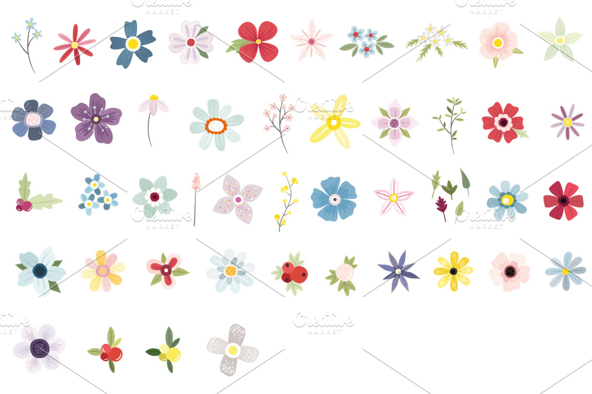 Flower Illustrations, an Illustration by Little Bean (Photo 5 of 5)