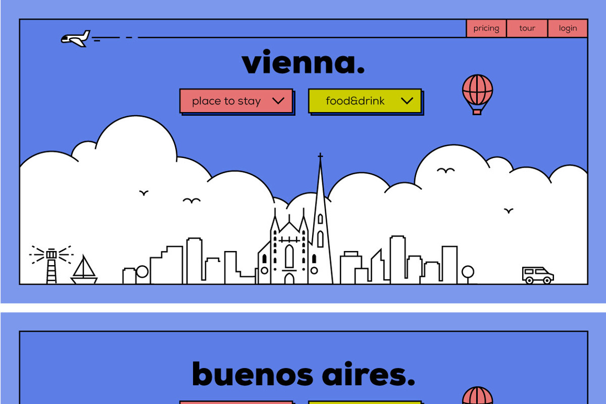 50 Famous Cities Landing Page, a Templates & Theme by Kursat Unsal (Photo 3 of 4)