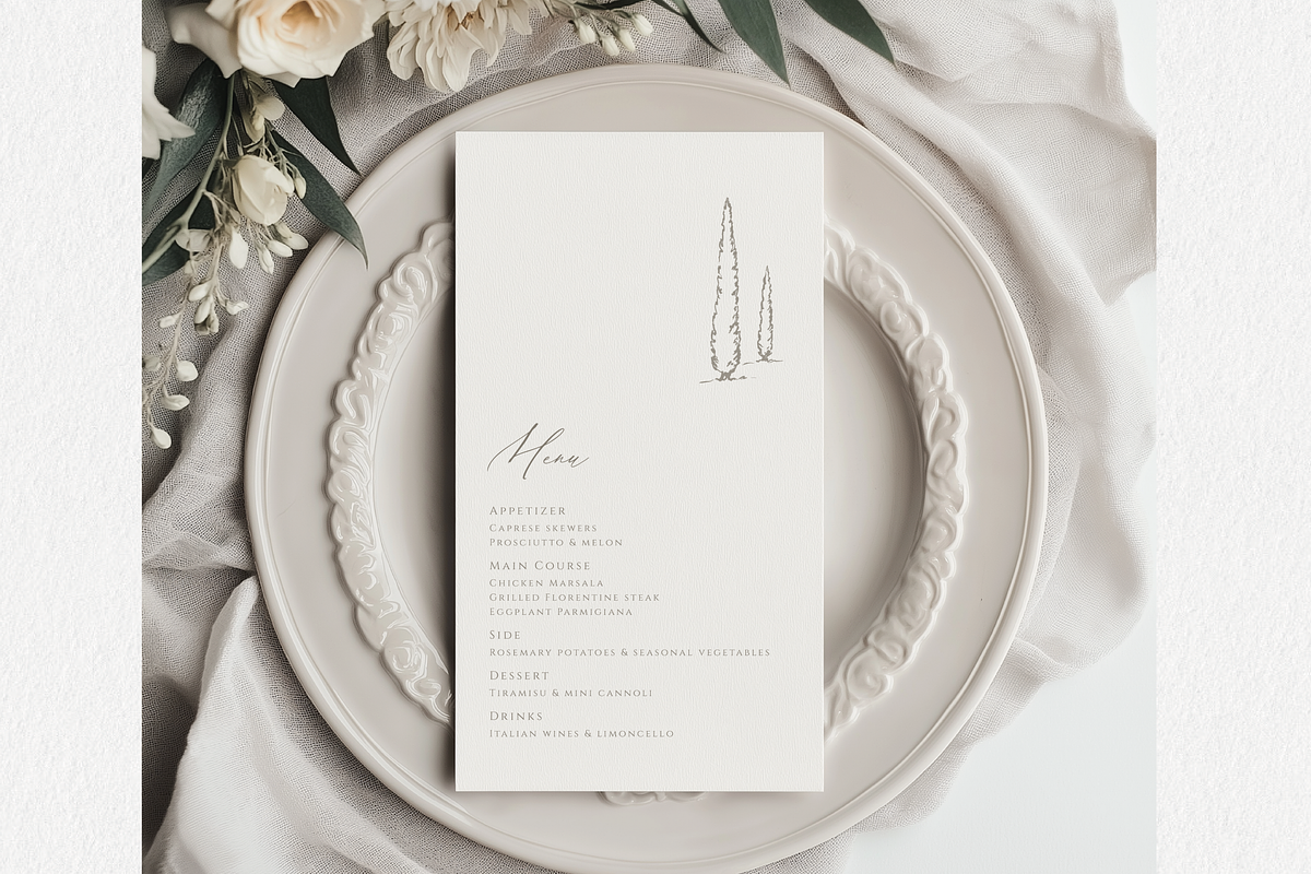 Italian Wedding Clipart Set, an Illustration by White Letters (Photo 6 of 6)