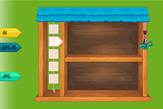 Game wooden shelf windows set, a Templates & Theme by julia_musdotter (Thumbnail 10 of 20)