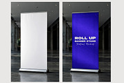 Roll Up Banner Stand Display Mockup, an Advertising Mockup by studiogstock (Thumbnail 2 of 2)