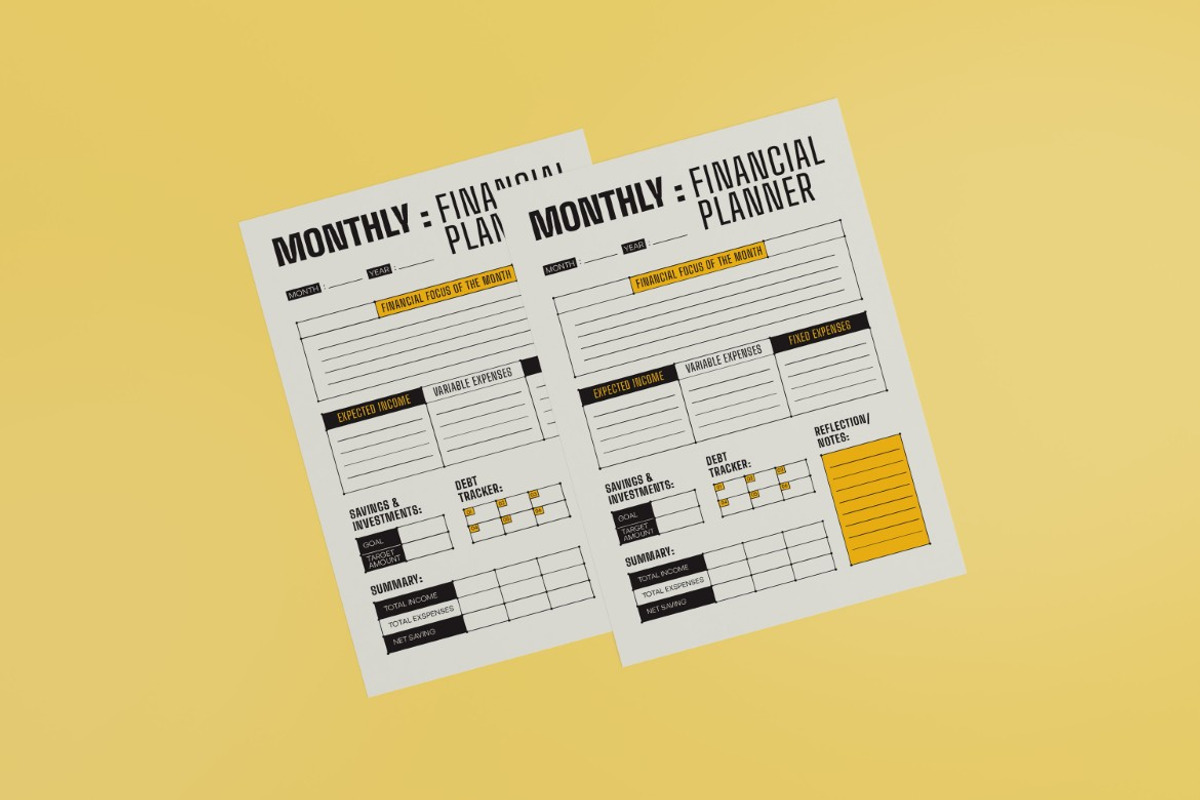 Monthly Financial Planner preview 2