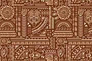 Aztec ornaments backgrounds set, a Decorative Illustration by PaperTrident (Thumbnail 9 of 15)