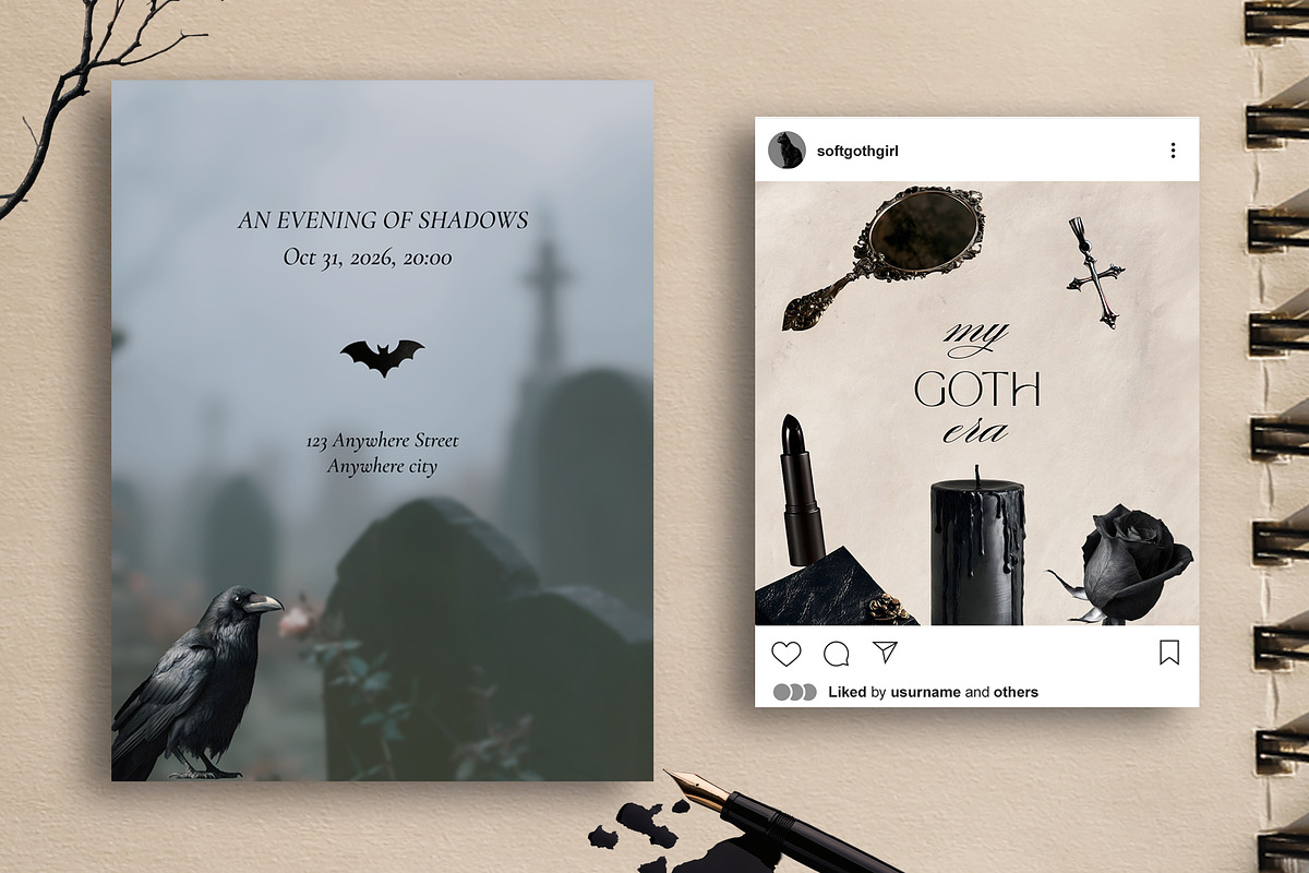 Gothic Dark Academia Clipart Bundle, an Object Graphic by Imageblend (Photo 7 of 7)
