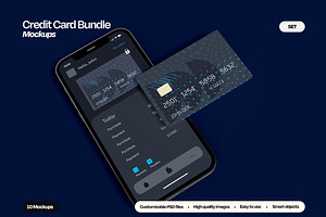 Credit Card & Banking App Mockup set