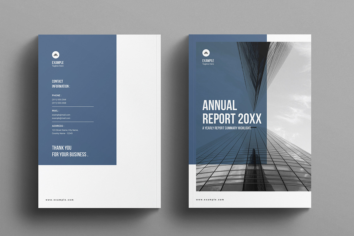 Annual Report Brochure Template, a Brochure Template by E-Type (Photo 7 of 7)