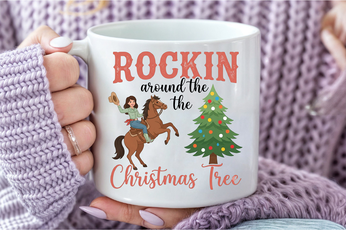 Rockin around the Christmas tree PNG, a Seasonal Illustration by DreamCafeArt (Photo 7 of 7)