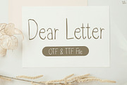DearLetter | Handwriting Font, a Handwritten Font by LivelyAutumn11.11 (Thumbnail 1 of 5)