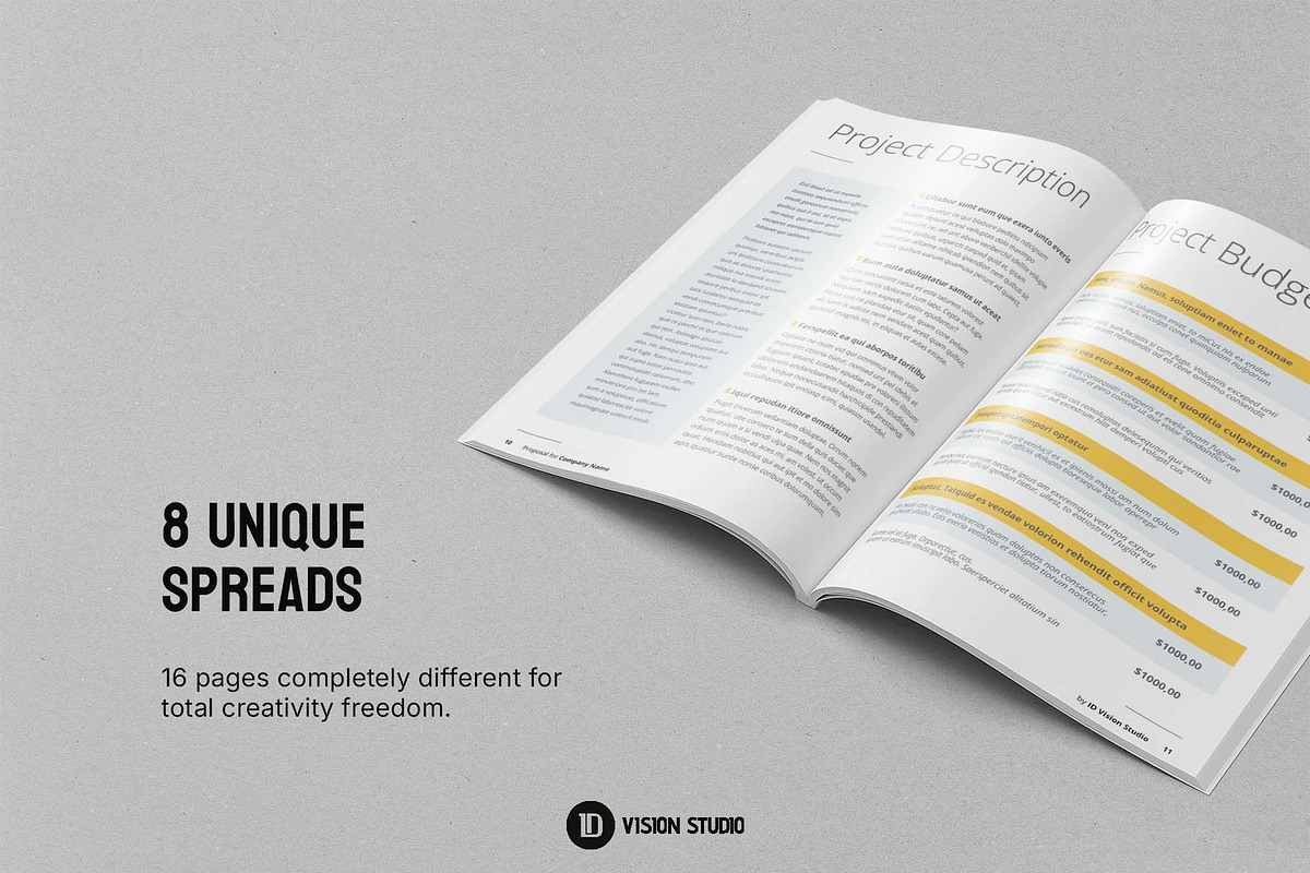 Minimal Proposal Canva InDesign, a Brochure Template by ID Vision Studio (Photo 12 of 16)