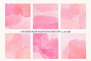 Pink Petals Watercolor Clip Art, a Texture Graphic by Chelsea Bromley (Thumbnail 2 of 4)