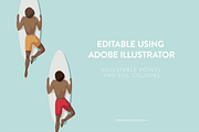 The Dudes - Surfer Illustrations, an Illustration by freehand design (Thumbnail 6 of 7)