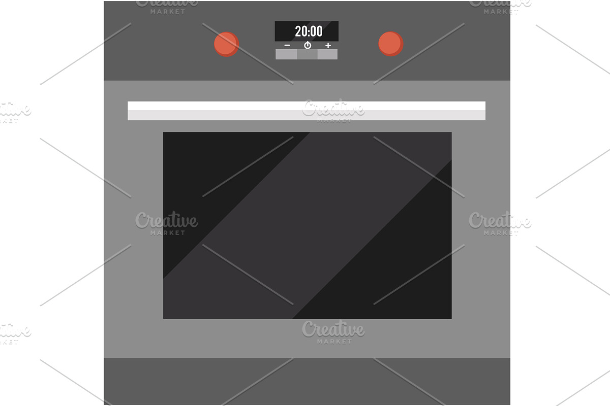 Electric stove vector icon isolated, an Object Illustration by Sky Pics Studio