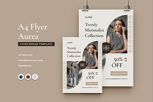 Aurea Fashion - Flyer Template, a Flyer Template by Fannan Studio