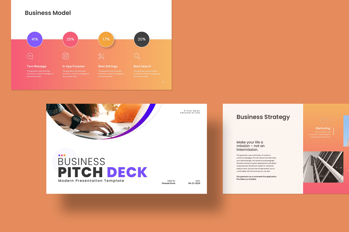 Business Pitch Deck Presentation preview 5