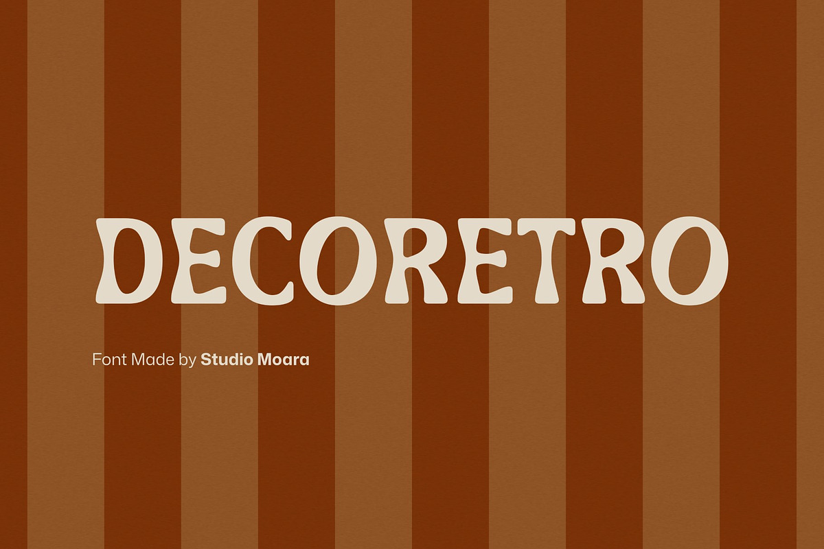 Decoretro - Retro Display Font, a Serif Font by Studio Moara (Photo 1 of 8)