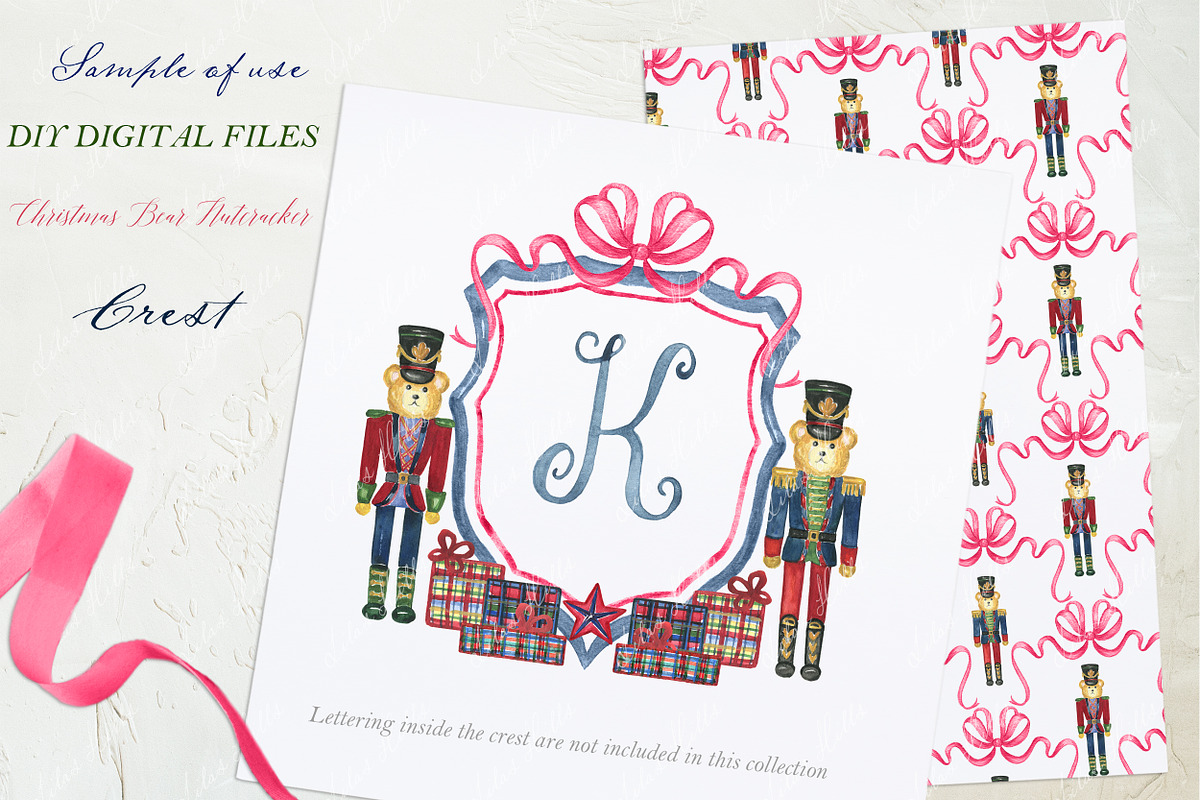 Nutcracker Bear Christmas Crest, a Decorative Illustration by LABFcreations (Photo 3 of 4)