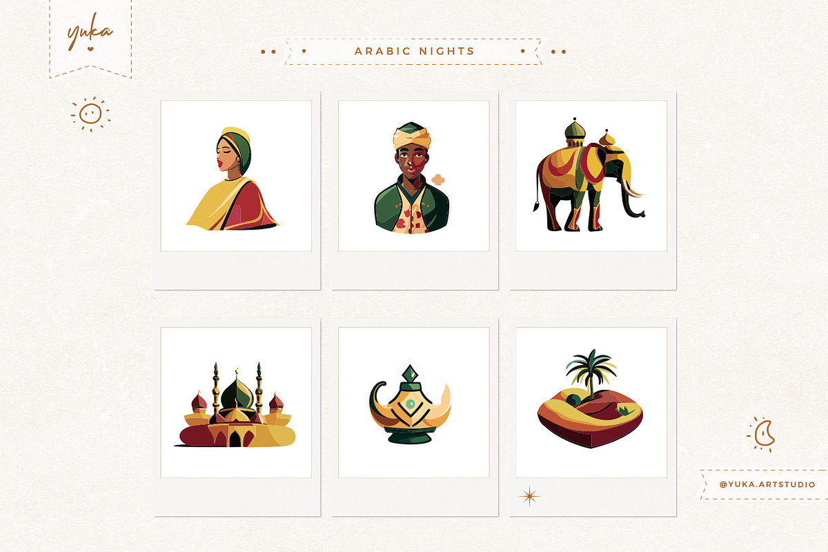 African Tribe & Arabic Nights, an Illustration by Yuka Baby (Photo 4 of 7)