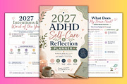 2027 ADHD Self-Care & Reflection Pla, a Stationery Template by Designmela01 (Thumbnail 3 of 6)