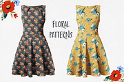 Hand Drawn Flower Patterns, a Pattern Graphic by Dasha_D (Thumbnail 2 of 8)