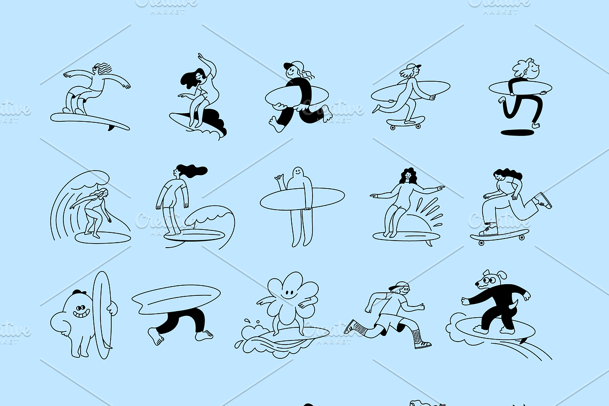 Surf & Sport Vector Illustrations, an Object Graphic by venimo (Photo 14 of 15)