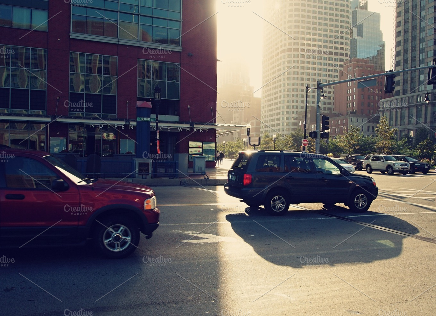 Streets Of Boston Featuring Boston Street And Life